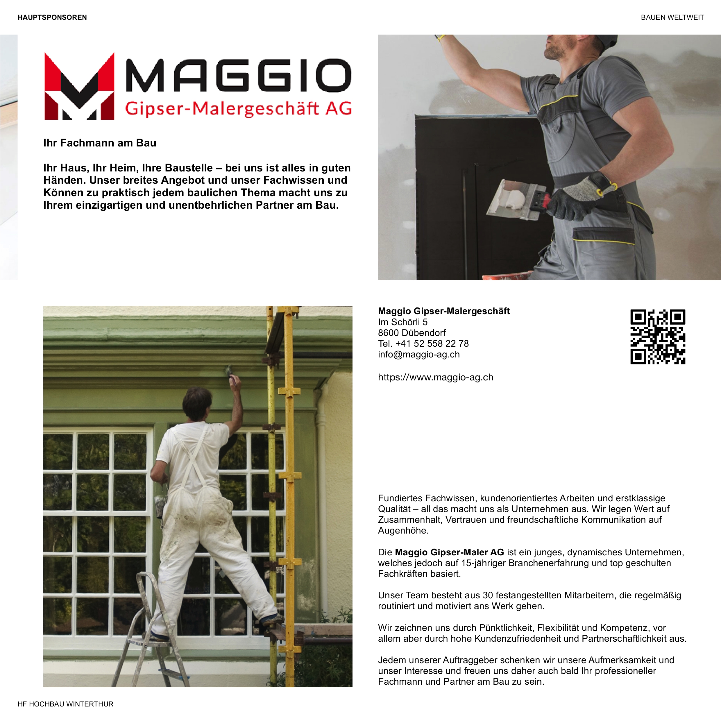 Hauptsponsor: Maggio Gipser-Malergeschäft AG