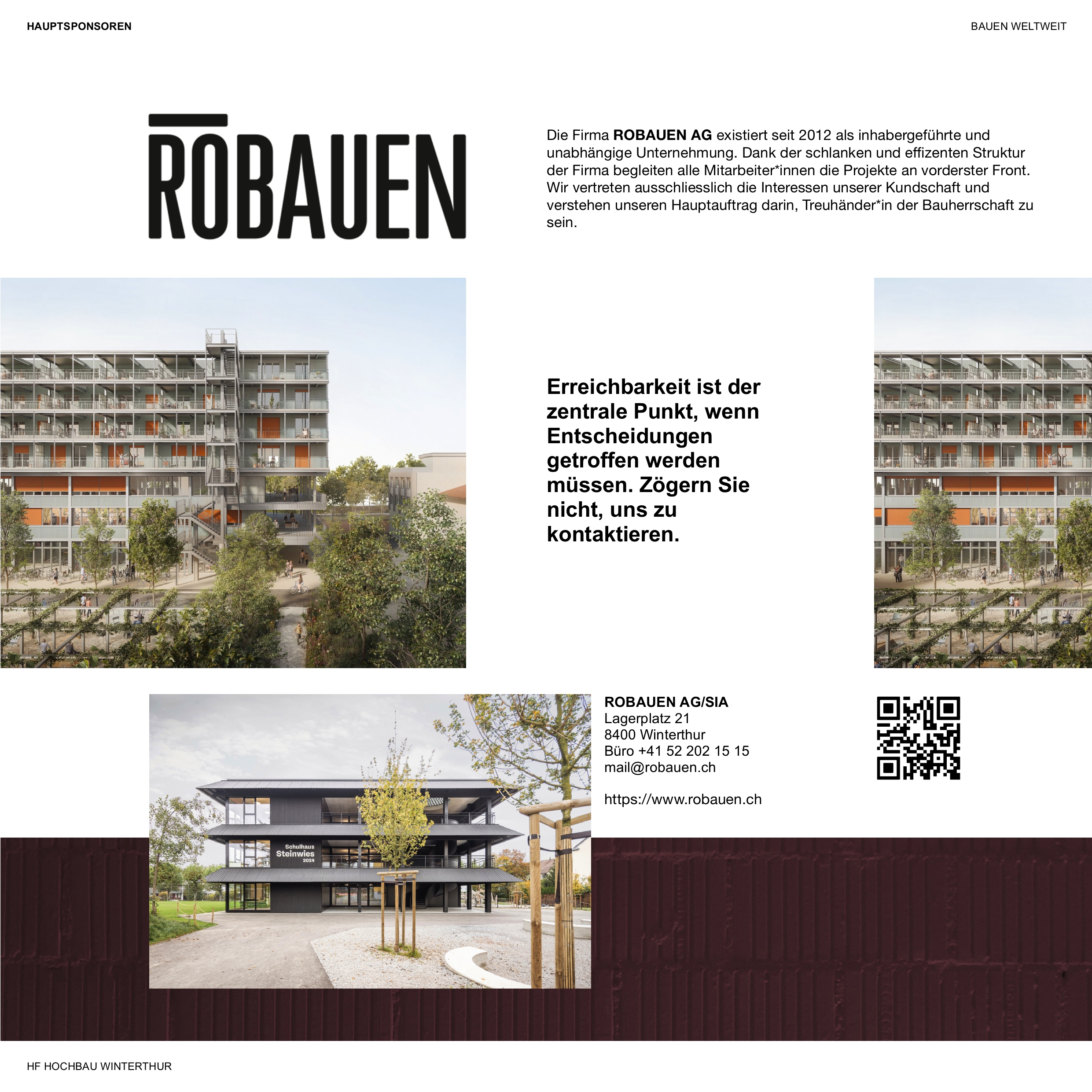 Hauptsponsor: ROBAUEN AG
